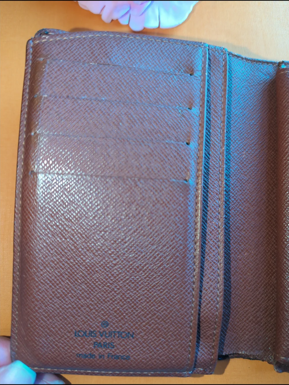 Louis Vuitton Authentic Monogram Compact Kisslock Leather Canvas Wallet